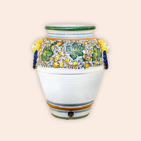 ROUNDED VASE cm.46h in the design: Cafaggiolo Colori